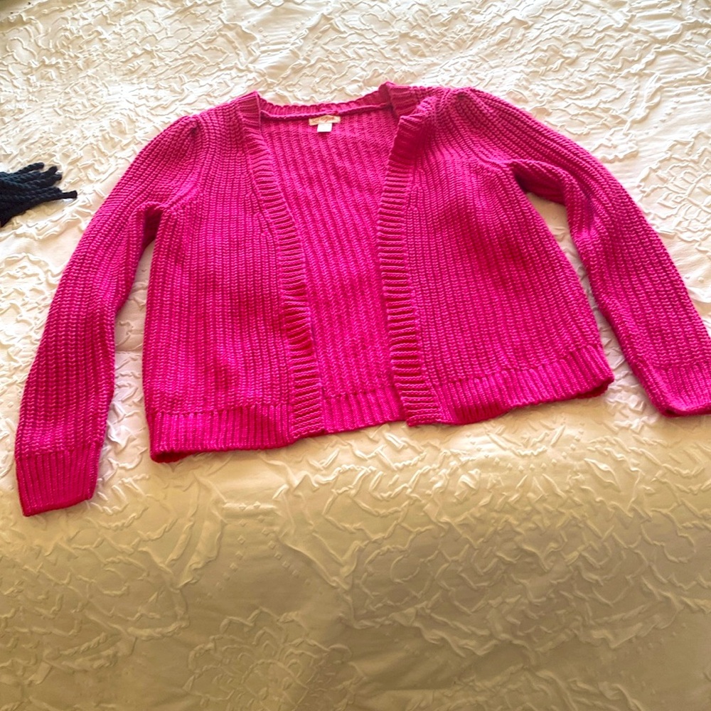 Cat & Jack , hot pink cardigan/sweater